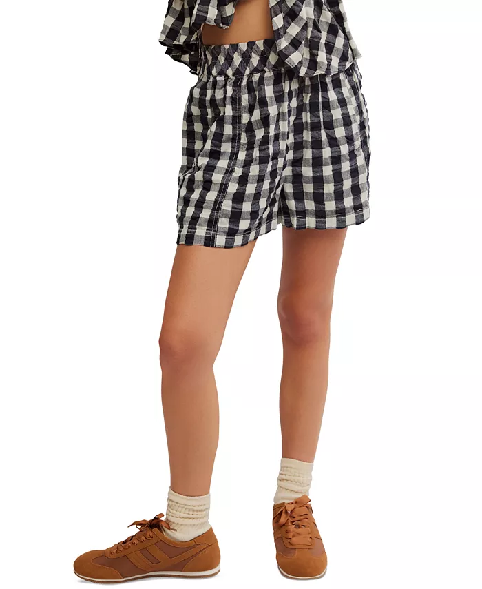 Женские шорты на резинке Get Free из хлопкового ситца Free People, черный
Женские шорты на резинке Get Free из хлопкового ситца Free People, черный