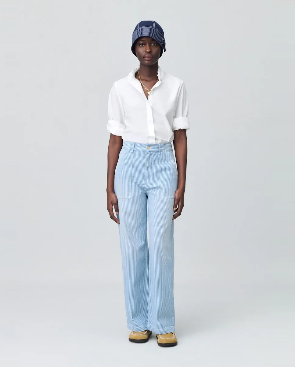 Женские прямые джинсы с потертыми полосками Claudie Pierlot, синий
Женские прямые джинсы с потертыми полосками Claudie Pierlot, синий