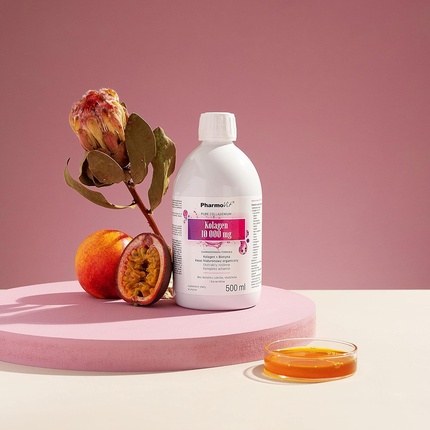 Коллаген типа I и III 10000 мг гиалуроновой кислоты биотин 500 мл PharmoVit
Коллаген типа I и III 10000 мг гиалуроновой кислоты биотин 500 мл PharmoVit