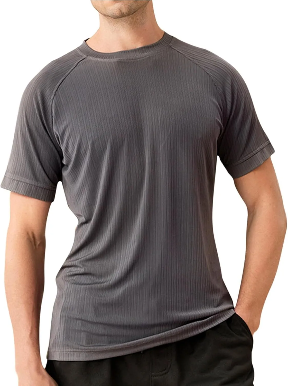 Мужская футболка Ice Silk с коротким рукавом и круглым вырезом
Мужская футболка Ice Silk с коротким рукавом и круглым вырезом