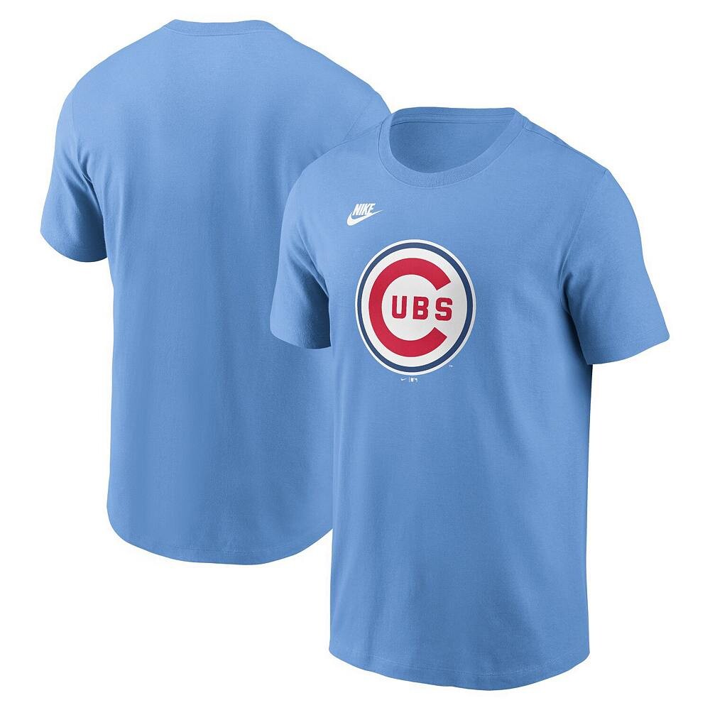 Мужская голубая футболка с логотипом команды Nike Chicago Cubs Cooperstown Collection, цвет Cub Light
Мужская голубая футболка с логотипом команды Nike Chicago Cubs Cooperstown Collection, цвет Cub Light