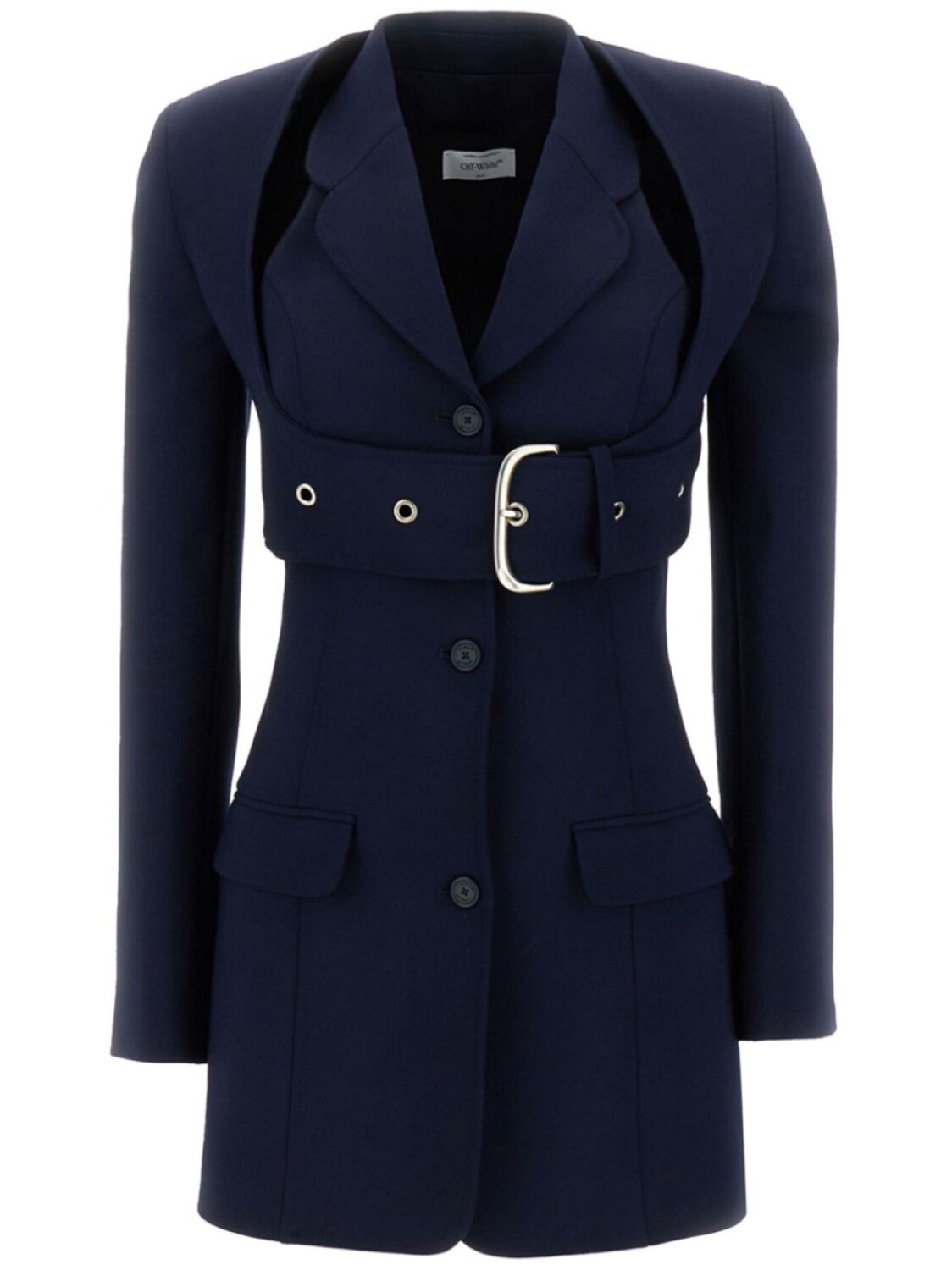 Блейзер с поясом Off-White, синий
Блейзер с поясом Off-White, синий