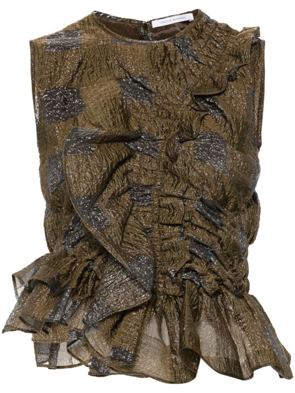 Cecilie Bahnsen гео топ, коричневый
Cecilie Bahnsen гео топ, коричневый