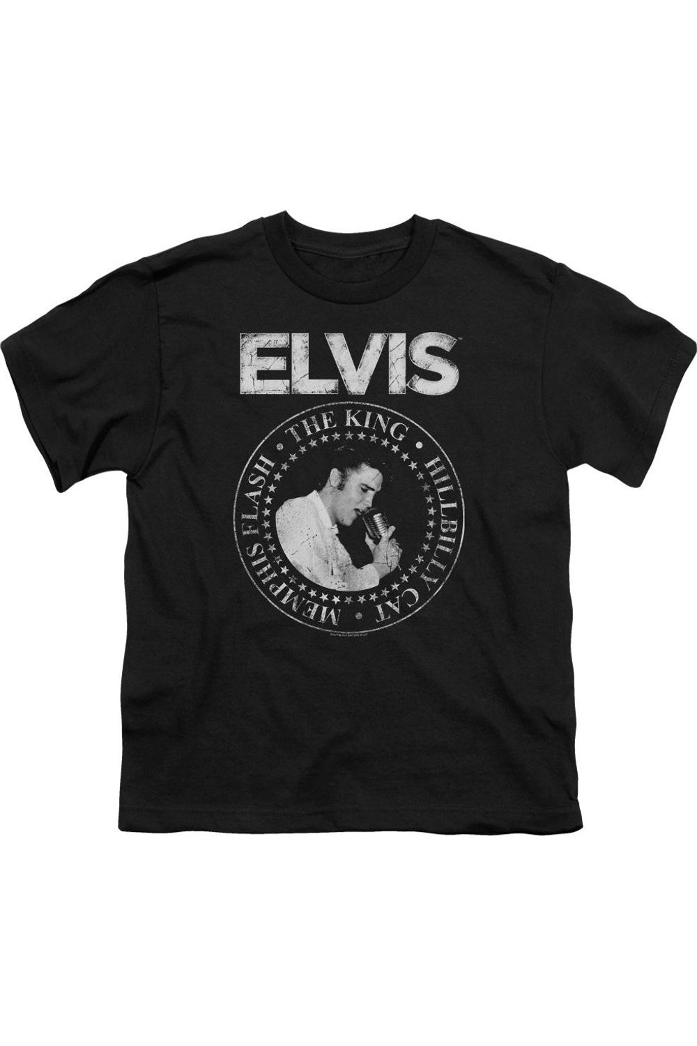 Футболка с коротким рукавом для детей "Король рок-н-ролла" Elvis Presley Gildan, черный 
Футболка с коротким рукавом для детей "Король рок-н-ролла" Elvis Presley Gildan, черный