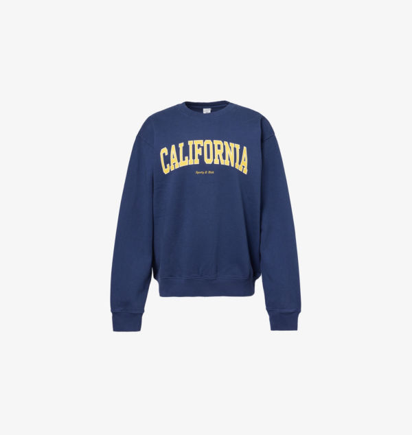 Толстовка California с круглым вырезом из хлопкового трикотажа Sporty & Rich, синий
Толстовка California с круглым вырезом из хлопкового трикотажа Sporty & Rich, синий