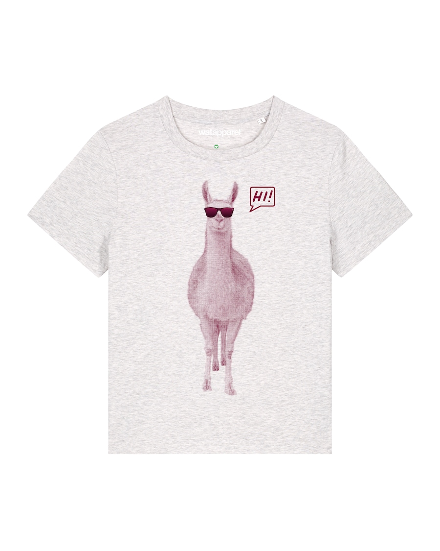 Рубашка Watapparel Lama sagt Hi, светло-серый
Рубашка Watapparel Lama sagt Hi, светло-серый