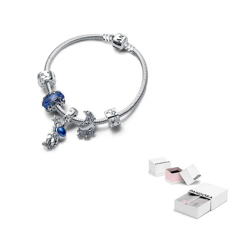 Набор браслетов из стерлингового серебра 925 пробы женский серебряный Pandora, серебряный
Набор браслетов из стерлингового серебра 925 пробы женский серебряный Pandora, серебряный