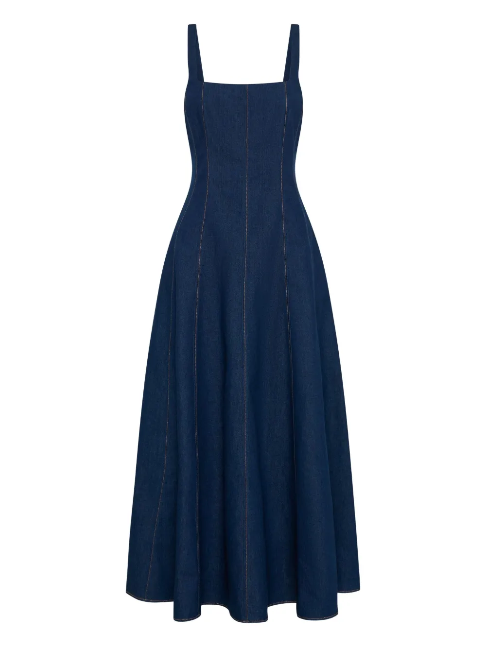 Джинсовое платье макси с квадратным вырезом Nicholas, синий
Джинсовое платье макси с квадратным вырезом Nicholas, синий