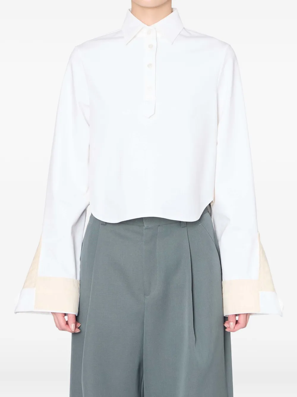 Рубашка с контрастными манжетами Kolor, белый
Рубашка с контрастными манжетами Kolor, белый