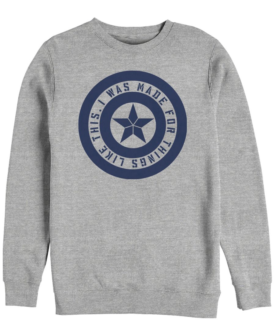 Мужская флисовая футболка с круглым вырезом Marvel Avengers Endgame с нагрудным щитом Я создан для таких вещей Fifth Sun, Athletic H
Мужская флисовая футболка с круглым вырезом Marvel Avengers Endgame с нагрудным щитом Я создан для таких вещей Fifth Sun, Athletic H