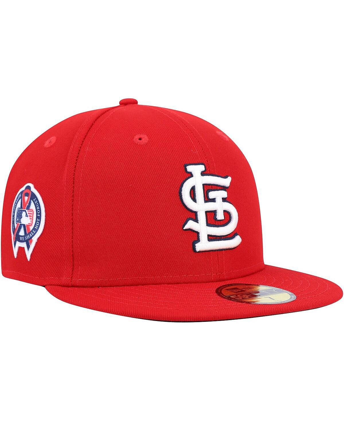 Мужская красная бейсболка St. Louis Cardinals в память о 11 сентября 59Fifty. New Era
Мужская красная бейсболка St. Louis Cardinals в память о 11 сентября 59Fifty. New Era