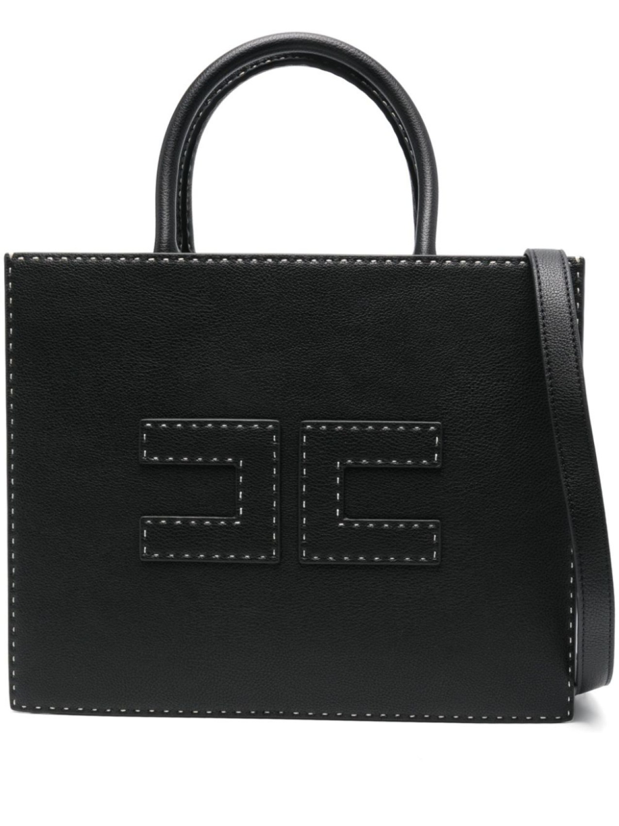 Elisabetta Franchi сумка-тоут среднего размера с контрастной строчкой, черный
Elisabetta Franchi сумка-тоут среднего размера с контрастной строчкой, черный