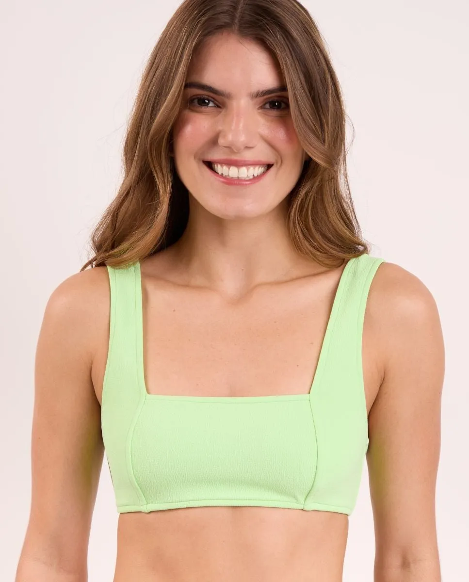 Однотонный спортивный бикини-топ с подкладкой Río de Sol, зеленый
Однотонный спортивный бикини-топ с подкладкой Río de Sol, зеленый