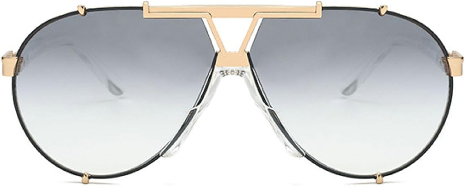 Ретро-стильные солнцезащитные очки-пилот для женщин и мужчин, винтажные очки 90-х, стильные солнцезащитные очки в крупной металлической оправе, овальные очки mincl, Silver
Ретро-стильные солнцезащитные очки-пилот для женщин и мужчин, винтажные очки 90-х, стильные солнцезащитные очки в крупной металлической оправе, овальные очки mincl, Silver