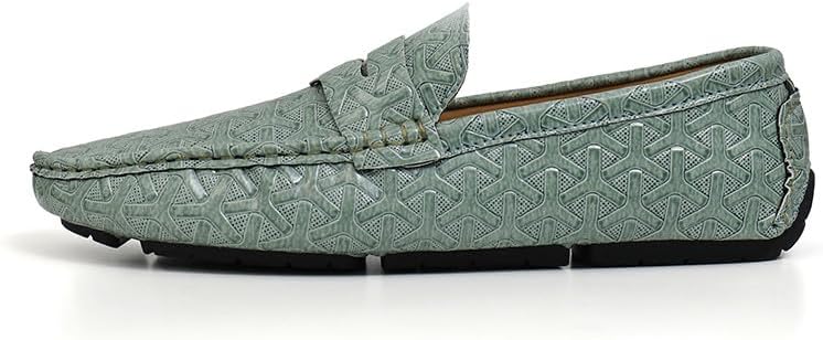 Мужские классические пенни-лоферы Santimon с геометрическим узором, слипоны-мокасины, повседневные плоские туфли, Aqua
Мужские классические пенни-лоферы Santimon с геометрическим узором, слипоны-мокасины, повседневные плоские туфли, Aqua