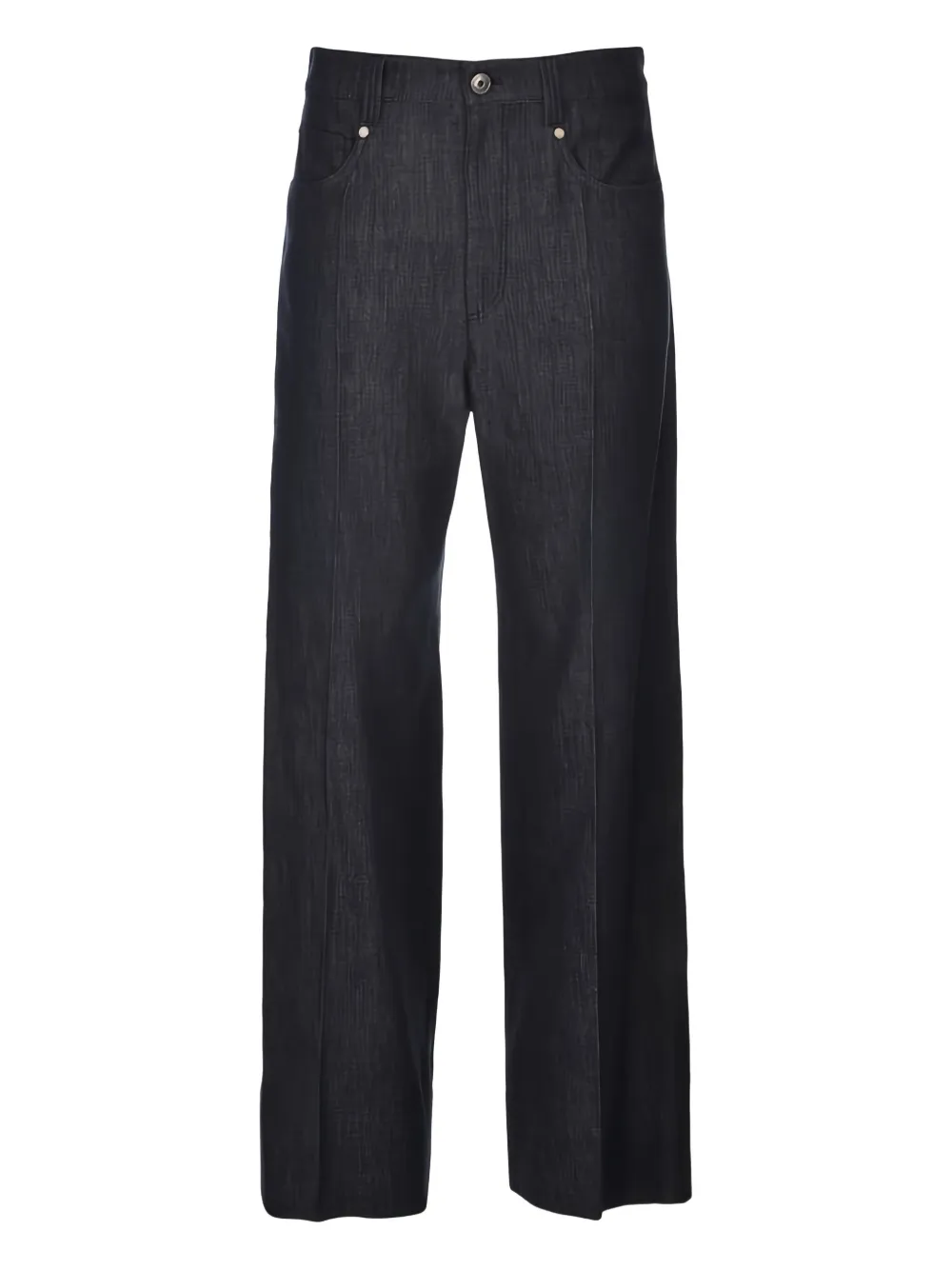 Джинсы прямого кроя с высокой талией Brunello Cucinelli, синий
Джинсы прямого кроя с высокой талией Brunello Cucinelli, синий