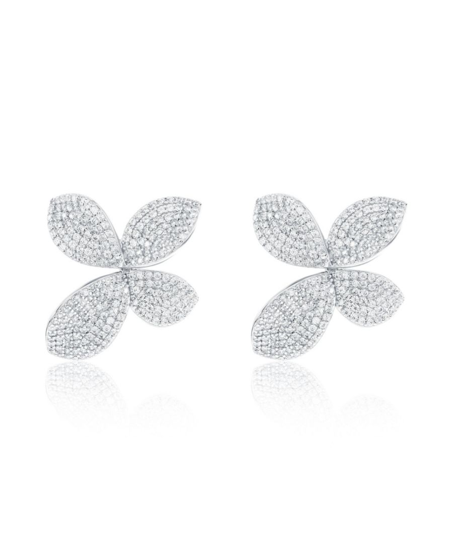 Серьги-кольца Suzy Levian из стерлингового серебра с крупными абстрактными цветочными мотивами и кубическим цирконием Suzy Levian New York, Silver
Серьги-кольца Suzy Levian из стерлингового серебра с крупными абстрактными цветочными мотивами и кубическим цирконием Suzy Levian New York, Silver