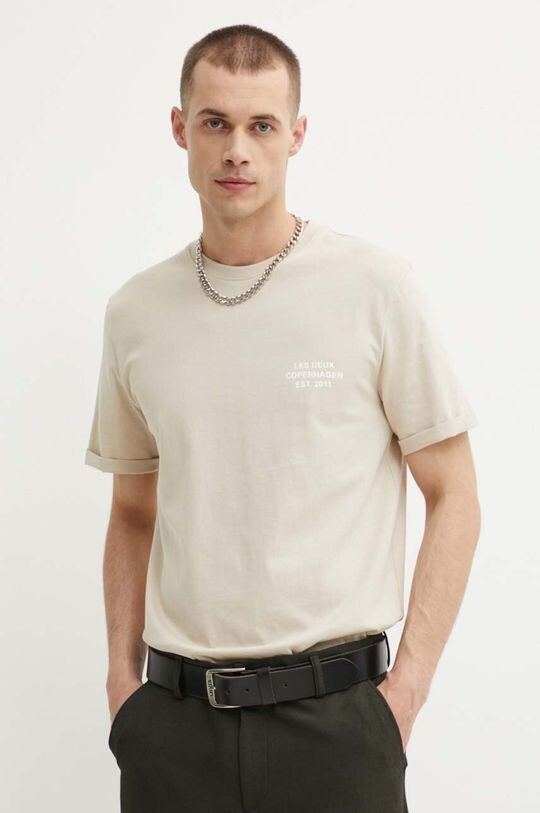 Хлопковая футболка Les Deux, бежевый
Хлопковая футболка Les Deux, бежевый