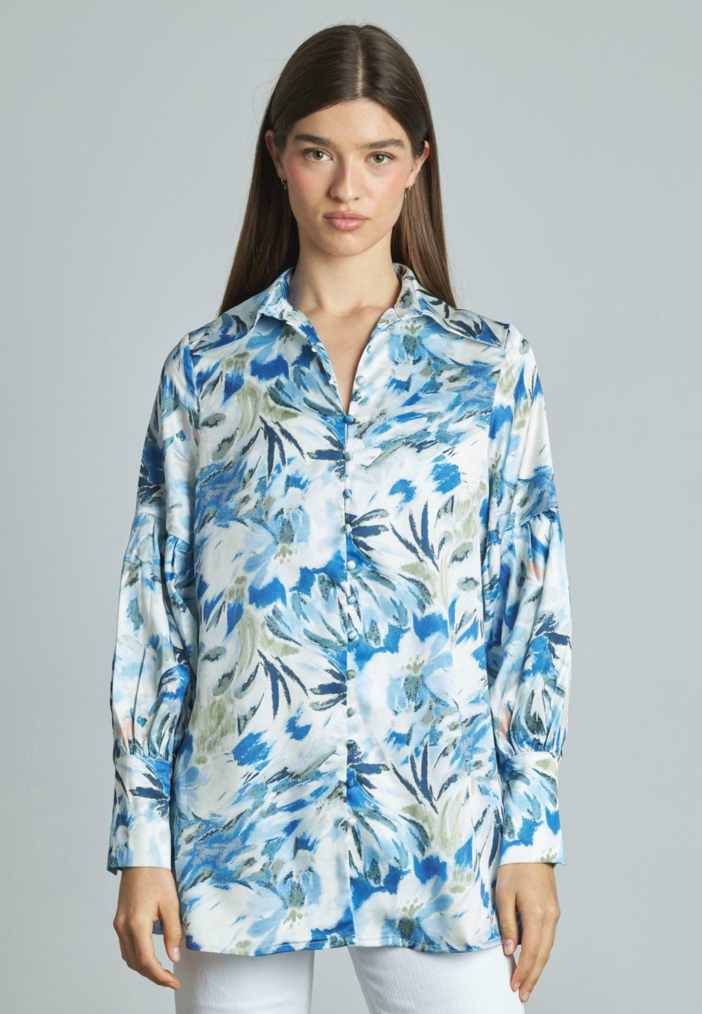 Блузка на пуговицах ESTAMPADA Alma en Pena, синий
Блузка на пуговицах ESTAMPADA Alma en Pena, синий