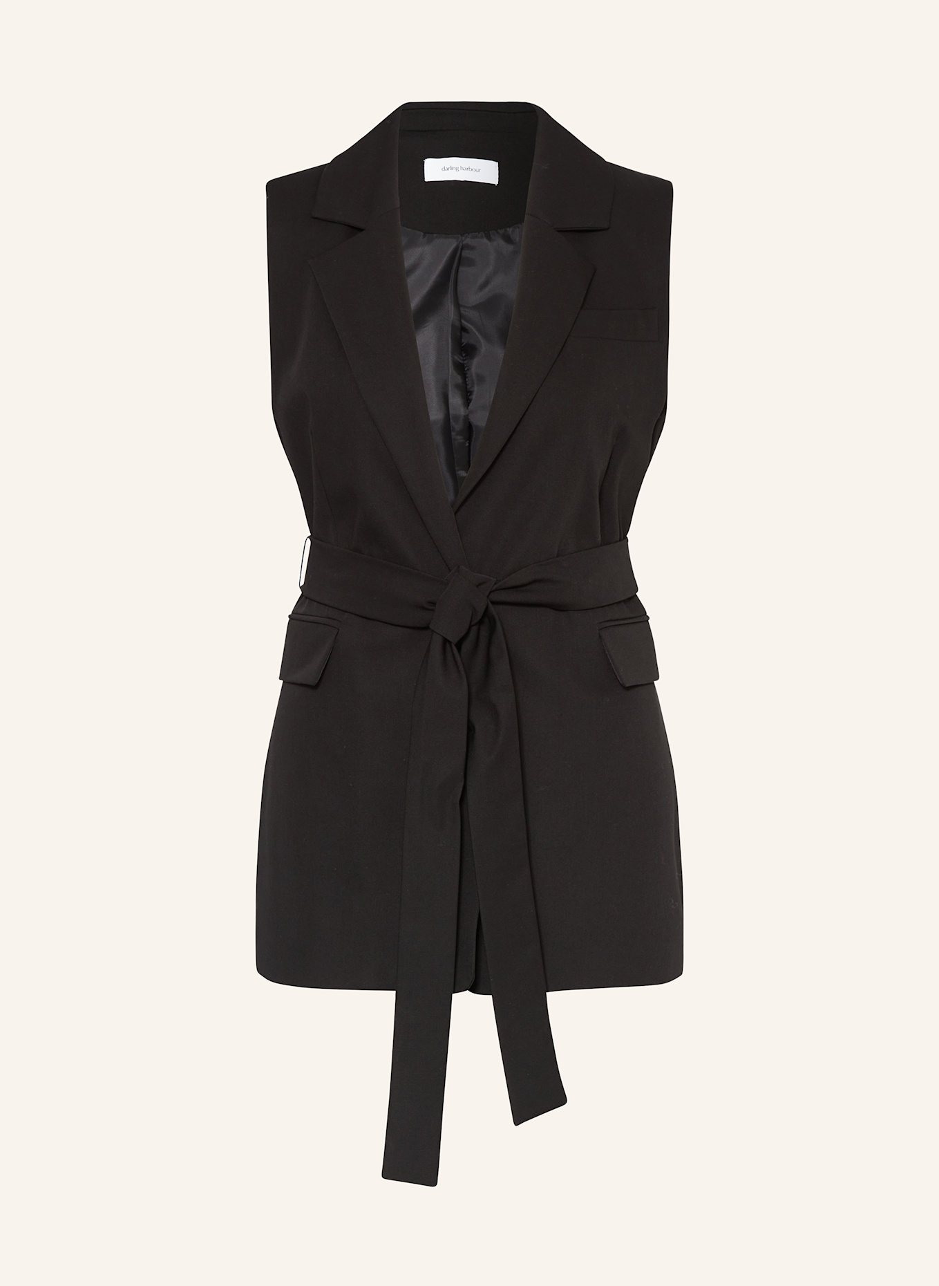 Блейзер жилет Darling Harbour, черный 
Блейзер жилет Darling Harbour, черный