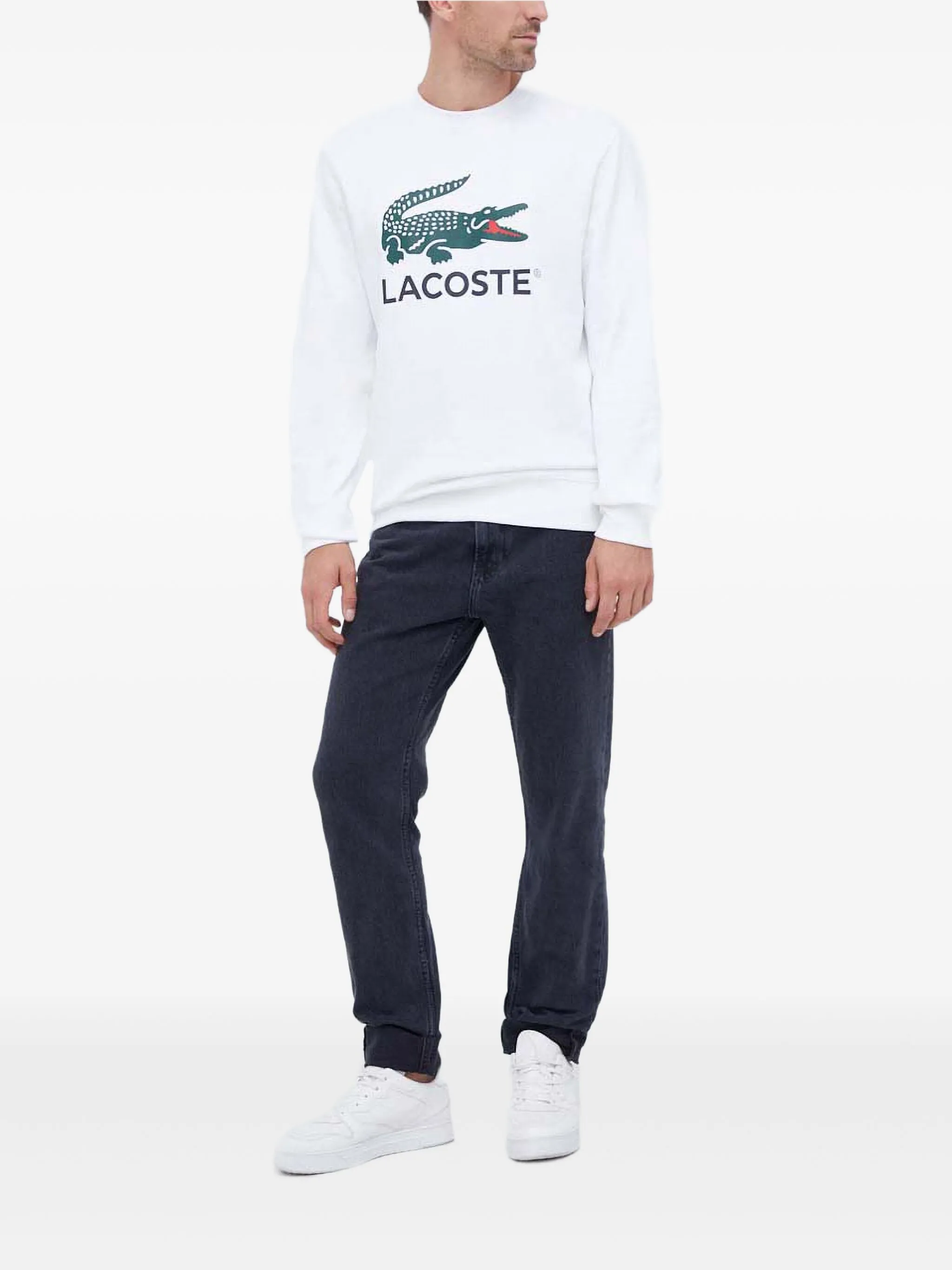 Толстовка с круглым вырезом и логотипом Lacoste, белый
Толстовка с круглым вырезом и логотипом Lacoste, белый