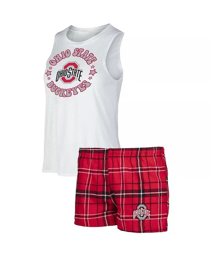 Женский комплект для сна из фланелевой майки и шорт Ohio State Buckeyes Ultimate, алый и белый Concepts Sport
Женский комплект для сна из фланелевой майки и шорт Ohio State Buckeyes Ultimate, алый и белый Concepts Sport