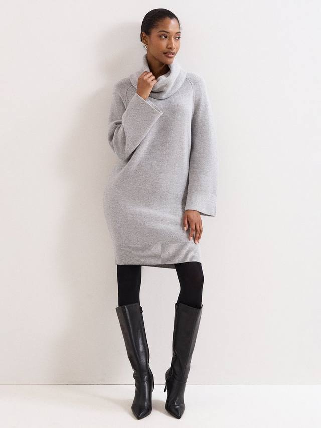 Платье-джемпер Dahlie с блестящими нитями Phase Eight, Silver
Платье-джемпер Dahlie с блестящими нитями Phase Eight, Silver