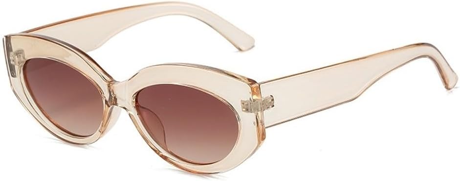 Ретро-солнцезащитные очки «кошачий глаз» с овальными линзами, модные очки для женщин, защита от ультрафиолета UV400, трендовые солнцезащитные очки для мужчин SKFGNX, Champagne Tea
Ретро-солнцезащитные очки «кошачий глаз» с овальными линзами, модные очки для женщин, защита от ультрафиолета UV400, трендовые солнцезащитные очки для мужчин SKFGNX, Champagne Tea