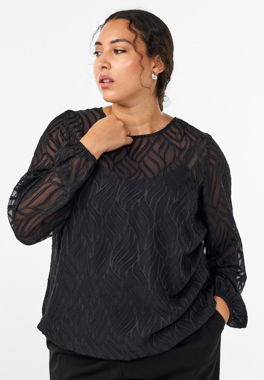 Блуза Zizzi AUS MIT STRUKTUR, Black
Блуза Zizzi AUS MIT STRUKTUR, Black