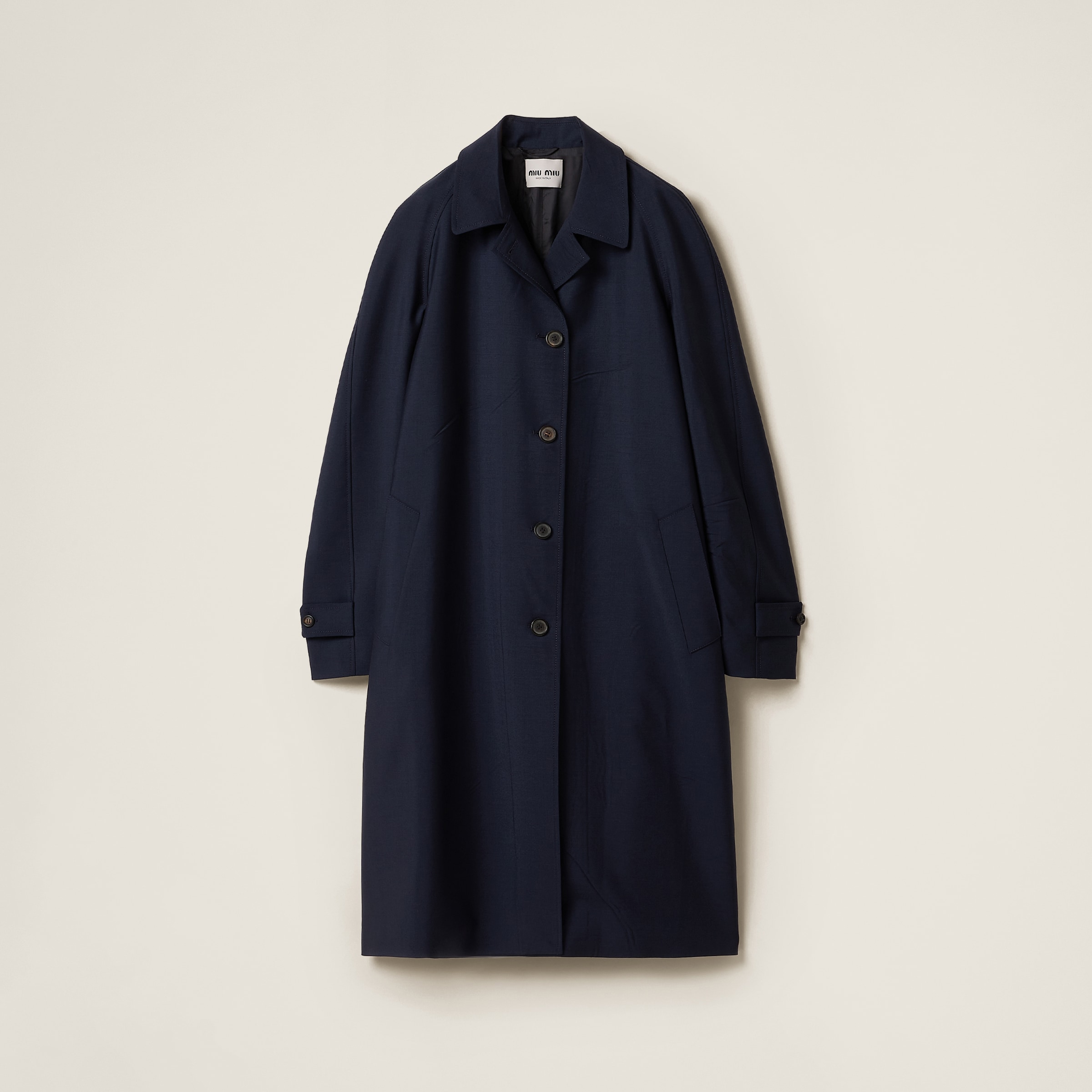 Однобортное пальто из детского мохера MIU MIU, темно-синий
Однобортное пальто из детского мохера MIU MIU, темно-синий