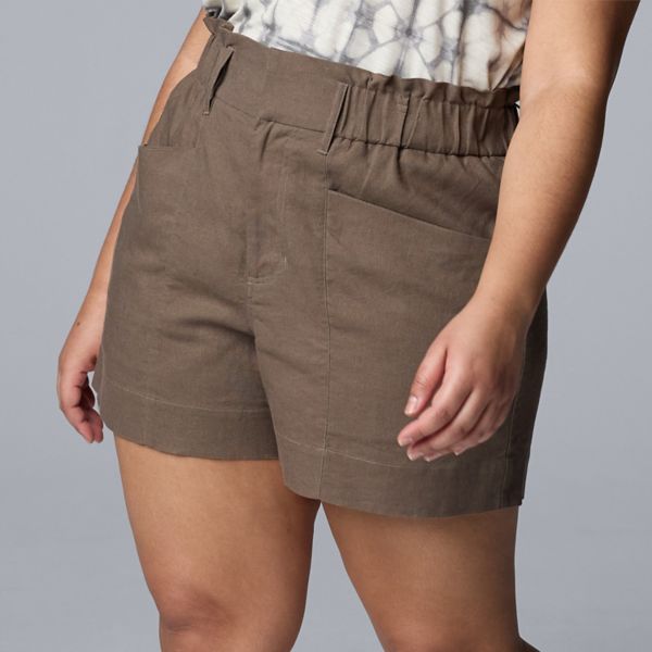 Удобные шорты больших размеров Simply Vera Vera Wang, цвет olive tapenade 
Удобные шорты больших размеров Simply Vera Vera Wang, цвет olive tapenade