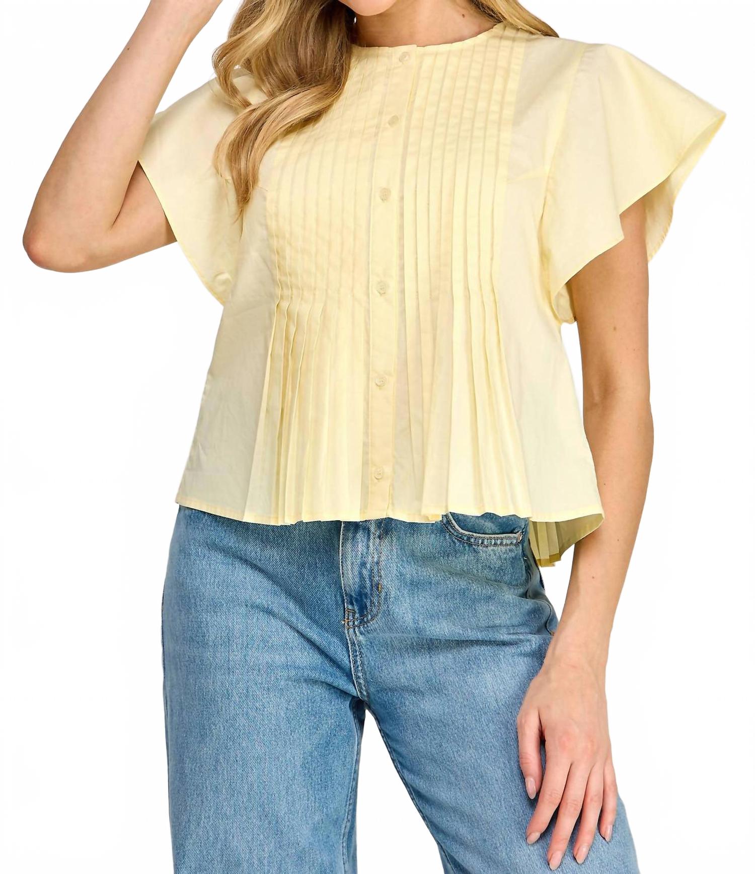 Желтая короткая кафтан-блузка ELLISON
Желтая короткая кафтан-блузка ELLISON