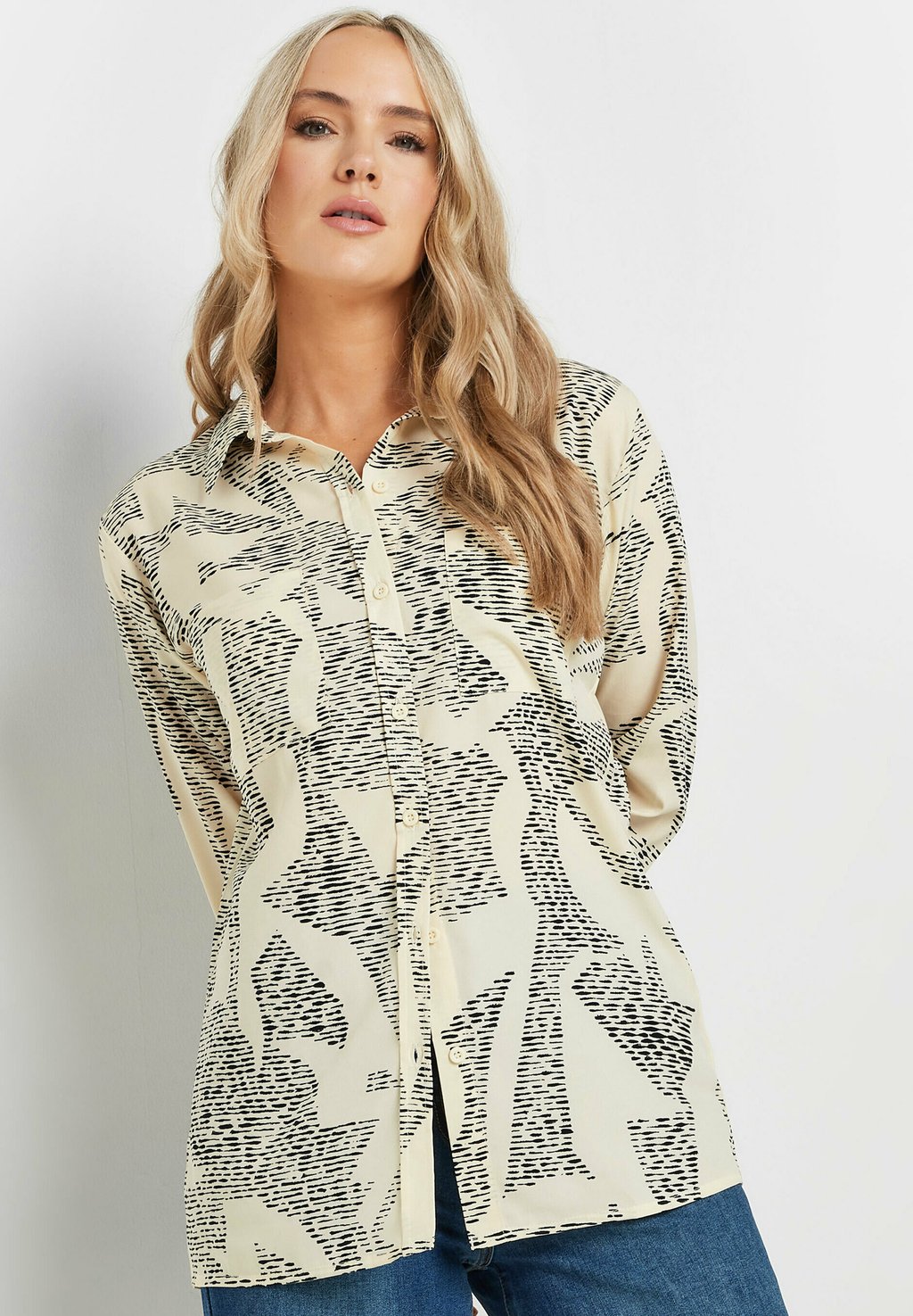 Блузка на пуговицах ABSTRACT DASH Long Tall Sally, кремовый
Блузка на пуговицах ABSTRACT DASH Long Tall Sally, кремовый