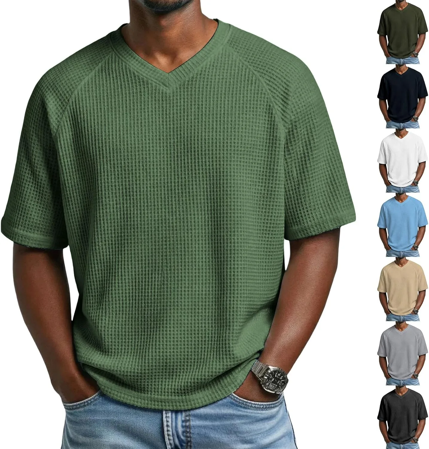 Футболка мужская Oversized Waffle Knit Casual
Футболка мужская Oversized Waffle Knit Casual