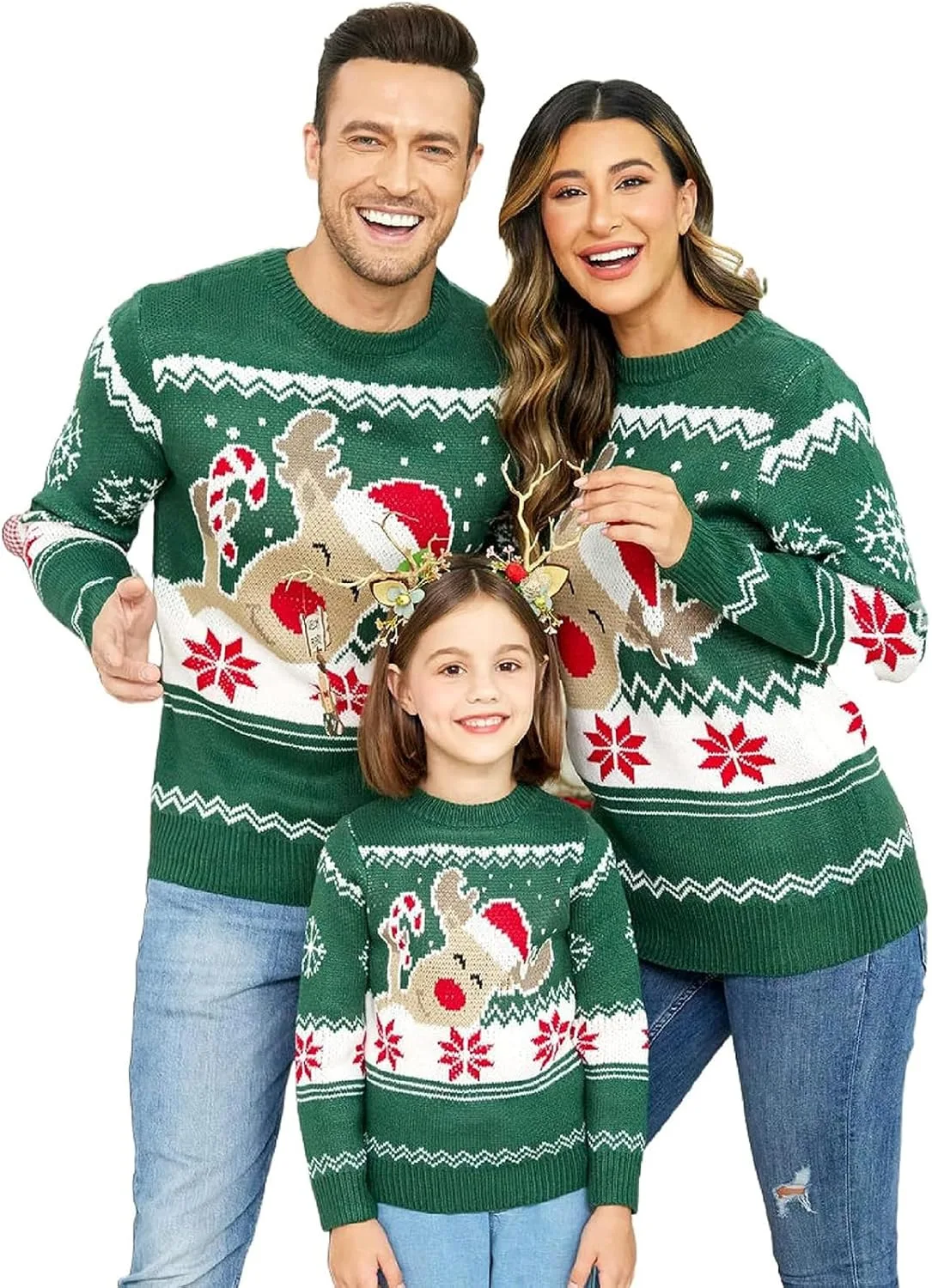 Свитер рождественский с оленями Family Ugly Christmas Sweaters Beautooly
Свитер рождественский с оленями Family Ugly Christmas Sweaters Beautooly