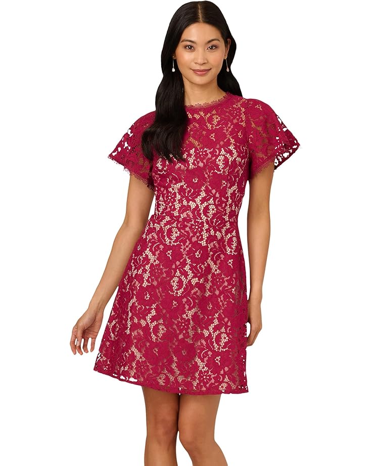 Платье Adrianna Papell Lace Flounce Short Dress, цвет Light Wine
Платье Adrianna Papell Lace Flounce Short Dress, цвет Light Wine