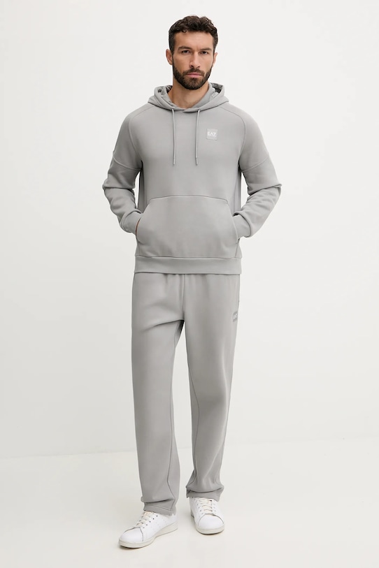 Спортивный костюм Ea7 Emporio Armani, серый 
Спортивный костюм Ea7 Emporio Armani, серый
