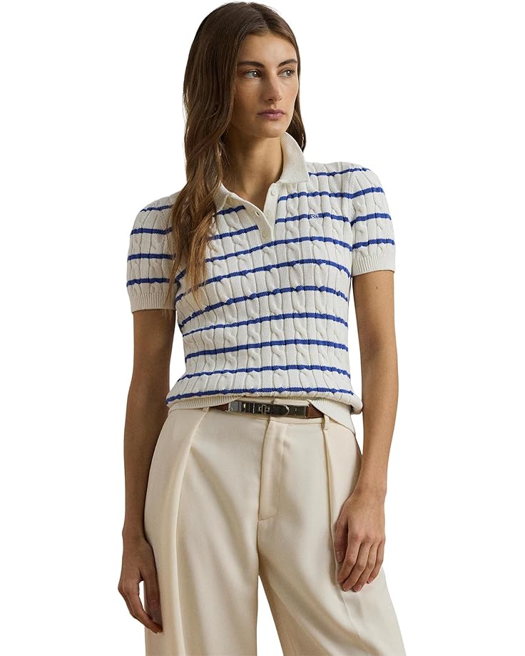 Свитер Lauren Ralph Lauren Striped Cable-knit Cotton Polo Sweater, цвет White/Blue Lapis
Свитер Lauren Ralph Lauren Striped Cable-knit Cotton Polo Sweater, цвет White/Blue Lapis