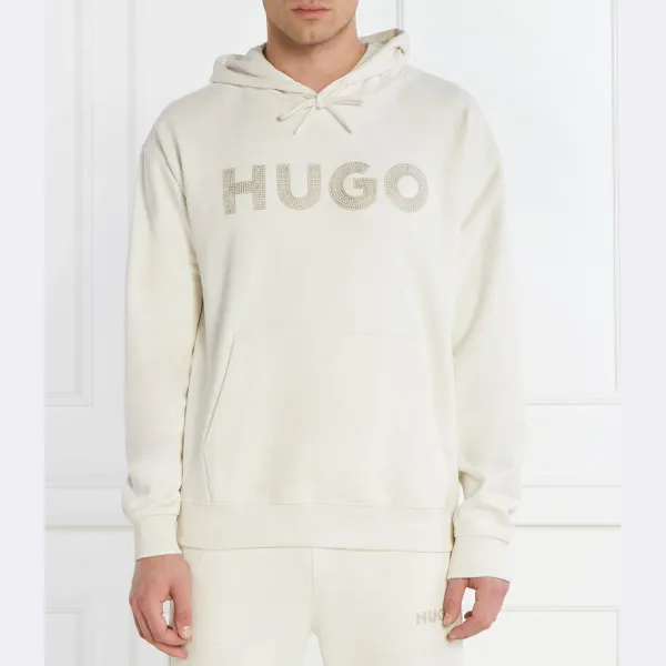 Толстовка с капюшоном стандартного кроя Hugo, бежевый
Толстовка с капюшоном стандартного кроя Hugo, бежевый