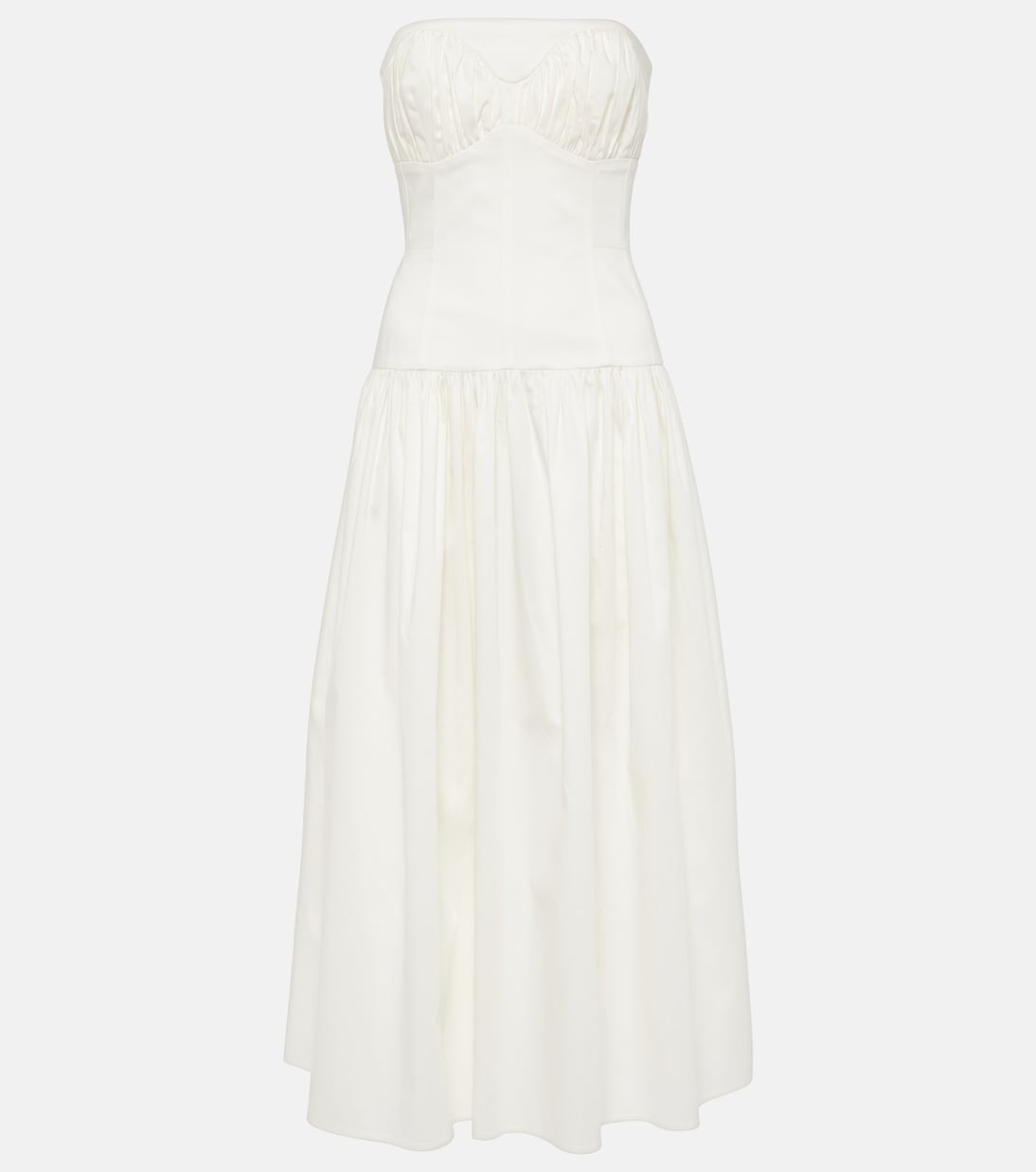 Лаурен бесшовное хлопковое миди-платье Tove, белый
Лаурен бесшовное хлопковое миди-платье Tove, белый