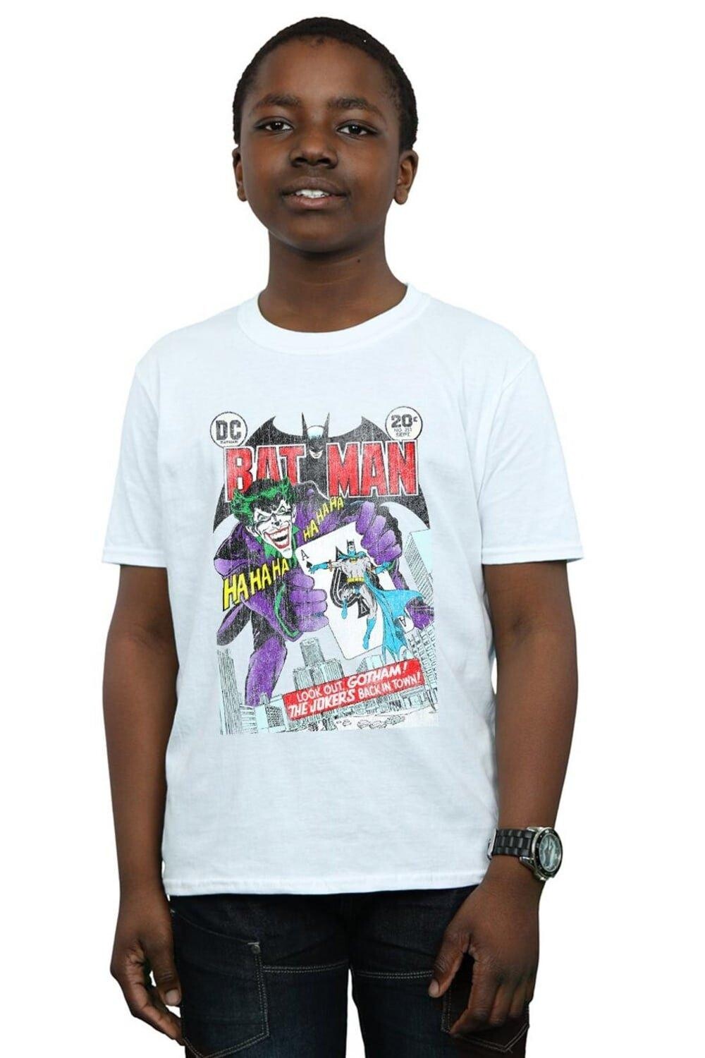 Футболка с обложкой для игральных карт «Бэтмен Джокер» DC Comics, белый
Футболка с обложкой для игральных карт «Бэтмен Джокер» DC Comics, белый