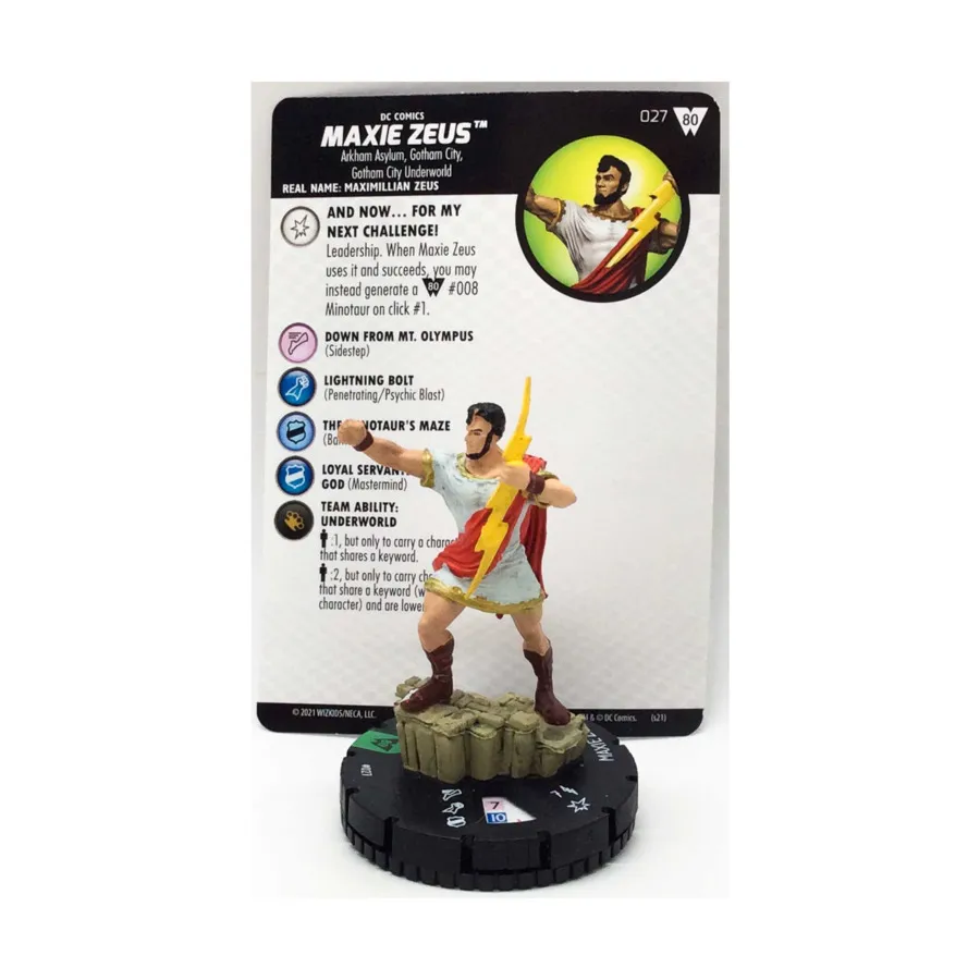 Макси Зевс (Ю), DC HeroClix - Wonder Woman 80th Anniversary - Singles
Макси Зевс (Ю), DC HeroClix - Wonder Woman 80th Anniversary - Singles