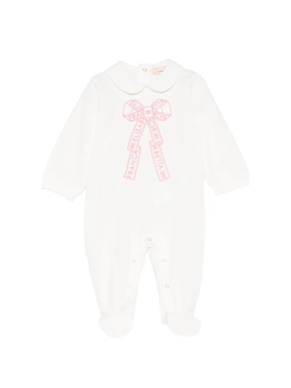 Ромпер с вышитым бантом Elisabetta Franchi La Mia Bambina, белый
Ромпер с вышитым бантом Elisabetta Franchi La Mia Bambina, белый