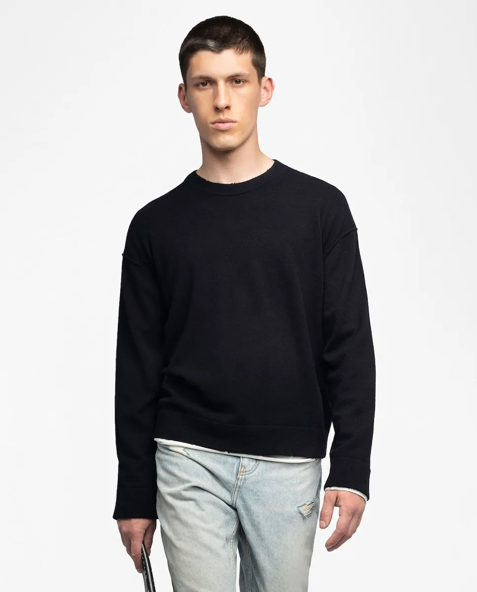 Длинный шерстяной джемпер Marko для мужчин Zadig & Voltaire, черный
Длинный шерстяной джемпер Marko для мужчин Zadig & Voltaire, черный