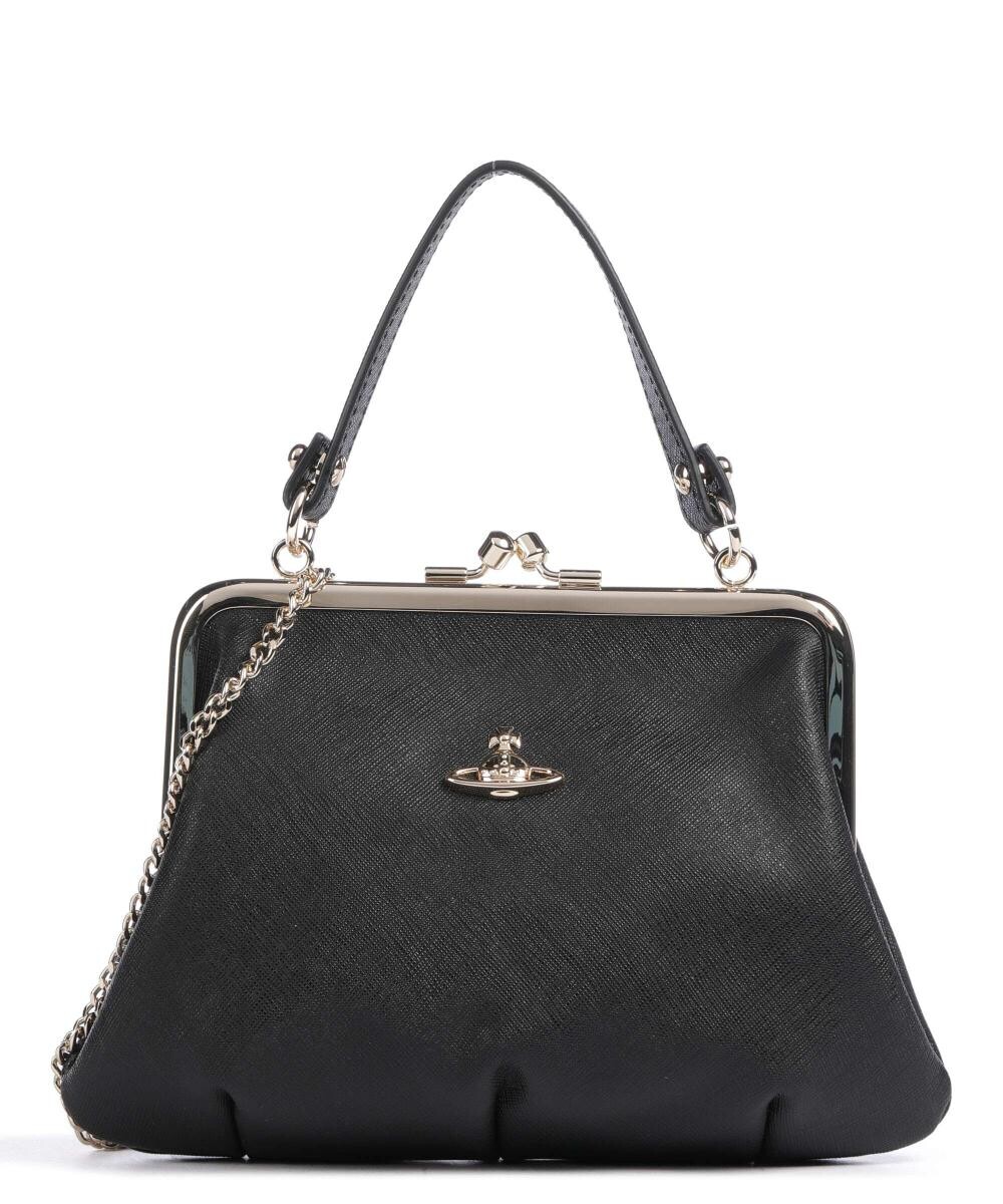 Сумка через плечо Granny из сафьяновой яловой кожи Vivienne Westwood, черный
Сумка через плечо Granny из сафьяновой яловой кожи Vivienne Westwood, черный