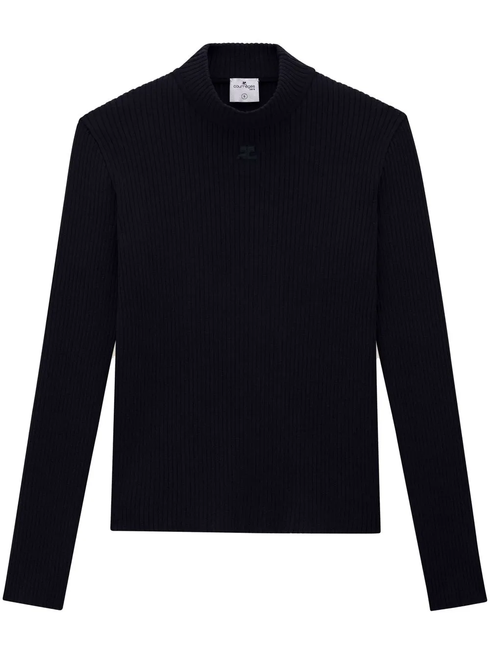 Джемпер в рубчик с высоким воротником Courrèges, синий
Джемпер в рубчик с высоким воротником Courrèges, синий