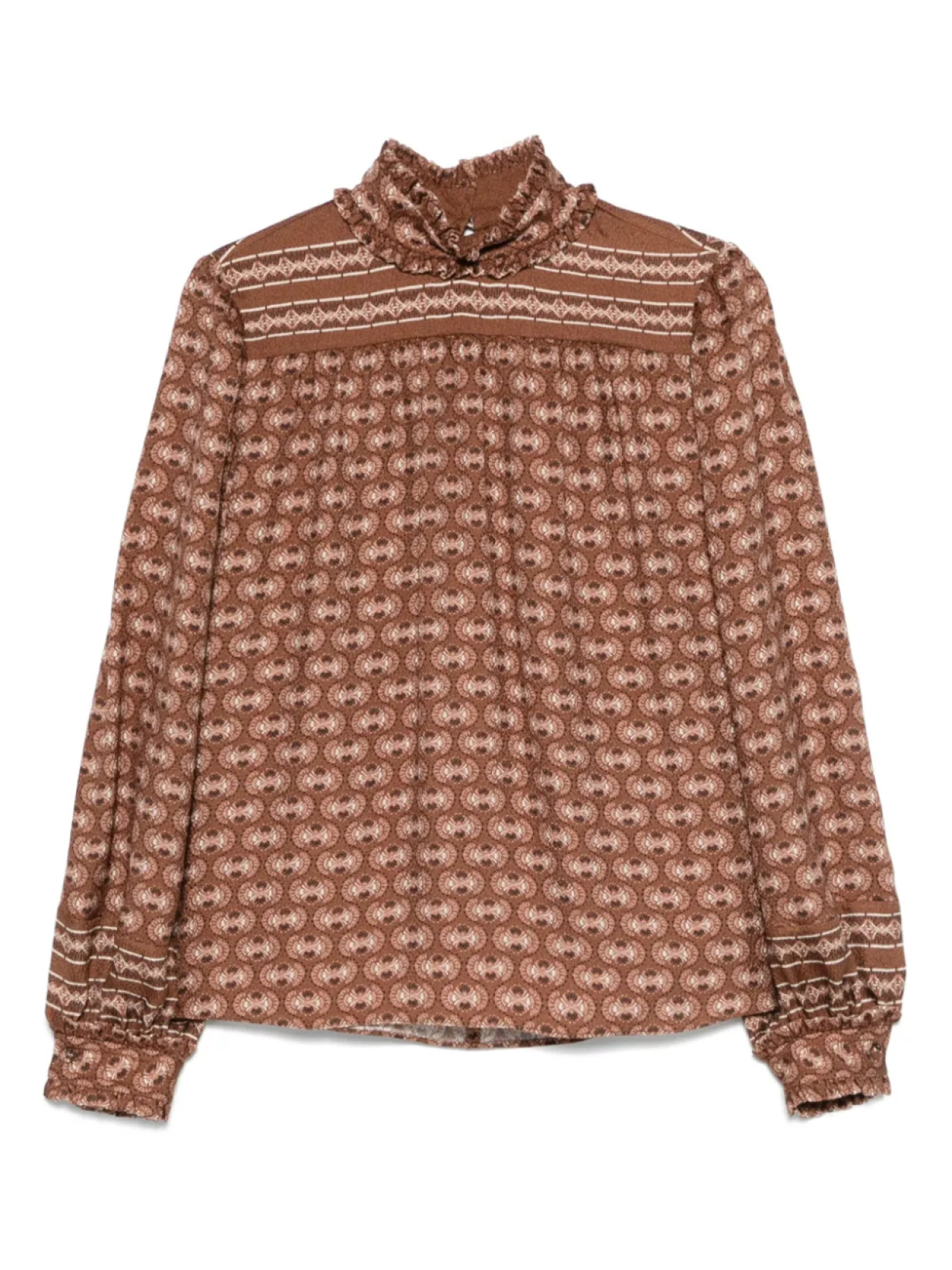 Шелковая блузка Valentino Garavani, коричневый
Шелковая блузка Valentino Garavani, коричневый