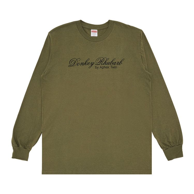 Футболка Supreme x Aphex Twin Donkey Rhubarb Long-Sleeve Tee, Light Olive
Футболка Supreme x Aphex Twin Donkey Rhubarb Long-Sleeve Tee, Light Olive