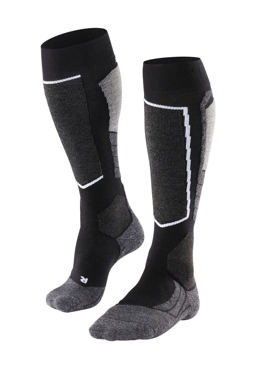 Лыжные носки SK2, из шерсти, манжеты в рубчик, мужские FALKE, черный 
Лыжные носки SK2, из шерсти, манжеты в рубчик, мужские FALKE, черный