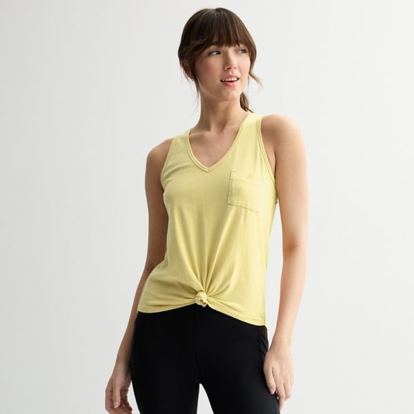 Детская свободная майка с v-образным вырезом и карманом So, цвет finch yellow 
Детская свободная майка с v-образным вырезом и карманом So, цвет finch yellow